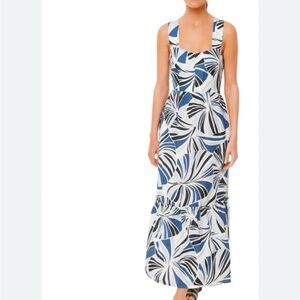 Tuckernuck Blue Palm Alston Dress Size XL NWT